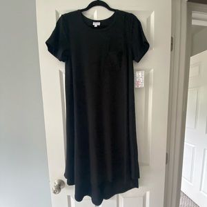 LuLaRoe SOLID BLACK Carly size SMALL NWT